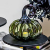 Smokey Tourmaline | Signature | Handblown Glass Pumpkin w/Tealight