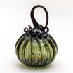Smokey Tourmaline | Signature | Handblown Glass Pumpkin w/Tealight