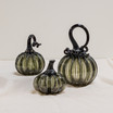 Smokey Tourmaline | Signature | Handblown Glass Pumpkin w/Tealight