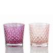 Pomegranate Pink Mindala Glass