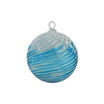 Aqua Snow Flurry Ornament - Spiral