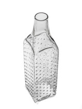 Clear Hobnail Handblown Bottle