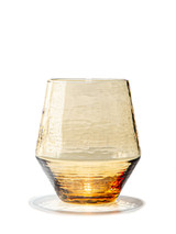 BIG BOW Set of 10  - Sparkling HANDBLOWN Stemless Glassware