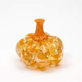Golden Persimmon | Mini Organic | Handblown Glass Pumpkin