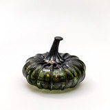 Smokey Tourmaline | Signature | Handblown Glass Pumpkin w/Tealight