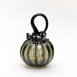 Smokey Tourmaline | Signature | Handblown Glass Pumpkin w/Tealight