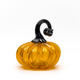 Hallow's Eve | Signature | Handblown Glass Pumpkin w/Tealight