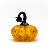 Hallow's Eve | Signature | Handblown Glass Pumpkin w/Tealight