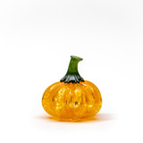 October on the Vine | Signature | Handblown Glass Pumpkin w/Tealight