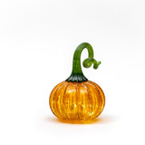 October on the Vine | Signature | Handblown Glass Pumpkin w/Tealight