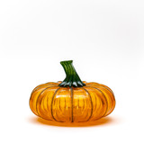 October on the Vine | Signature | Handblown Glass Pumpkin w/Tealight