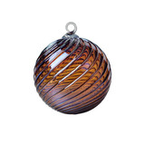 Metallic Violet Amber Ornament