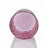 Pomegranate Pink Mindala Glass