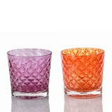 Pomegranate Pink Mindala Glass