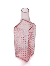 Pink Lemonade Hobnail Handblown Bottle