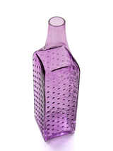 Lavender Hobnail Handblown Bottle