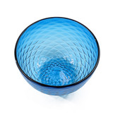 Aqua Diamond Cut Bowl