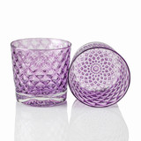 Lavender & Grape Mindala Glass Set