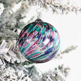 Holiday Sweater Handblown Glass Ornament