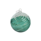 Sea Green Snow Flurry Ornament - Spiral