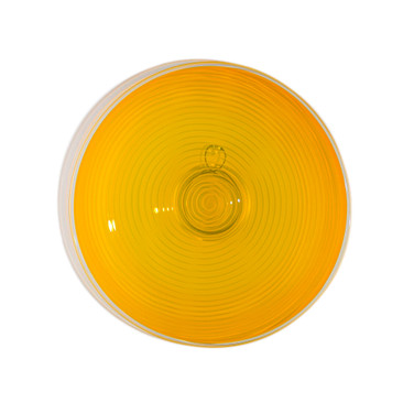 Bright Yellow Spiral Rondel