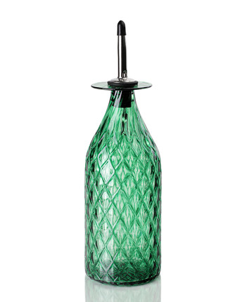 Emerald Diamond Cut Bottle