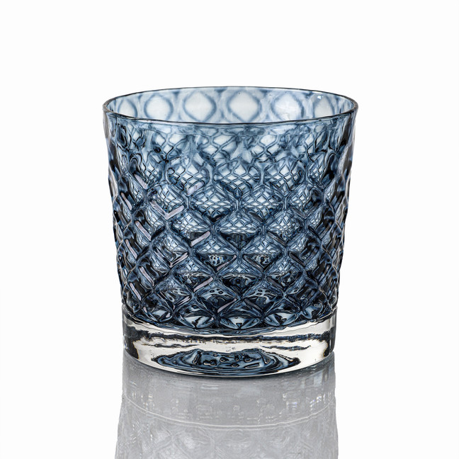 Slate Blue Mindala Glass