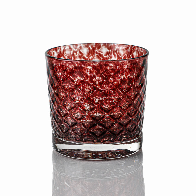 Black Cherry Mindala Glass