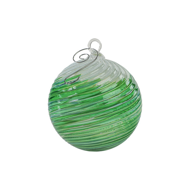 Evergreen Snow Flurry Ornament - Spiral
