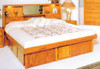 La Jolla Jasmine Oak Waterbed Frame. Oak Bedroom furniture