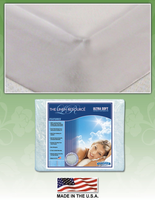 Ultra Soft Custom Fit Mattress Pad by Innomax|mattress pads, innomax, ultra soft, custom fit, the linen resource