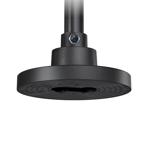 Clinton, Camera Pole Universal Pendant Mount Plate, 4.75" Dia., Black