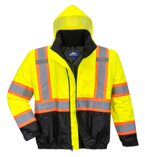 Hi-Vis Contrast Tape Bomber Jacket