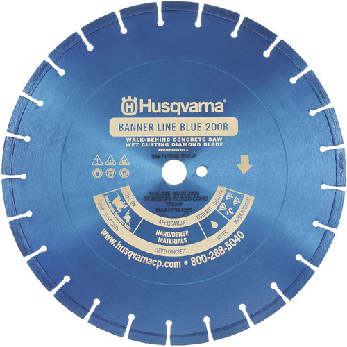 Hysqvarna 14" Blue 200B General Purpose Diamond Blade