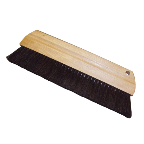 Black Horsehair Concrete Smoother Brush, 12"