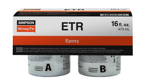 ETR Concrete Repair & Paste Over Epoxy Paste, 16 fl. oz.