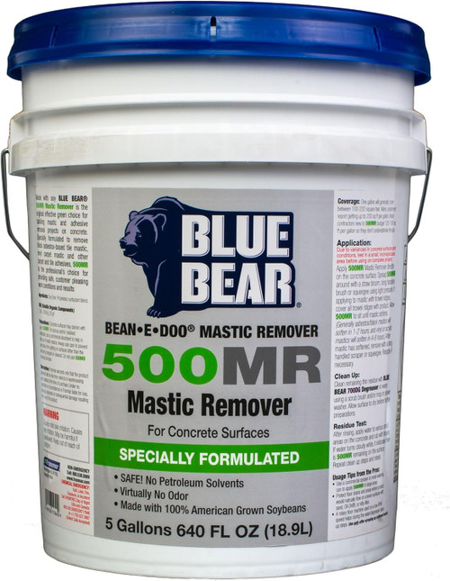 Blue Bear Mastic Remover for Concrete Surfaces, 5 gal.
