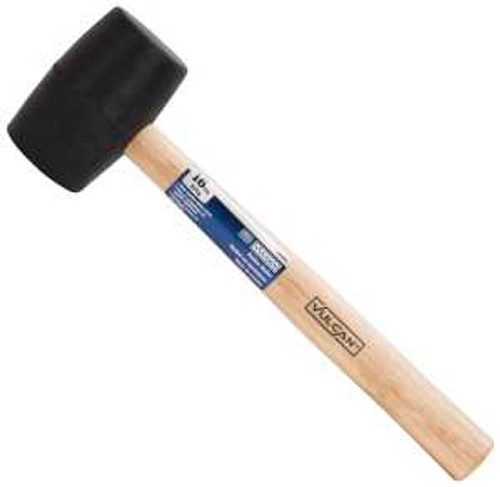 16oz Rubber Mallet with 10-5/8" Handle