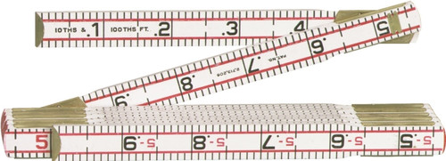 Crescent Lufkin Engineer's Folding Ruler w/Scale 10th