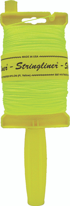 Stringliner Yellow Nylon Line Reel 500'
