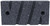 8" Blue Fluted Rub Brick with Handle, 20 Grit