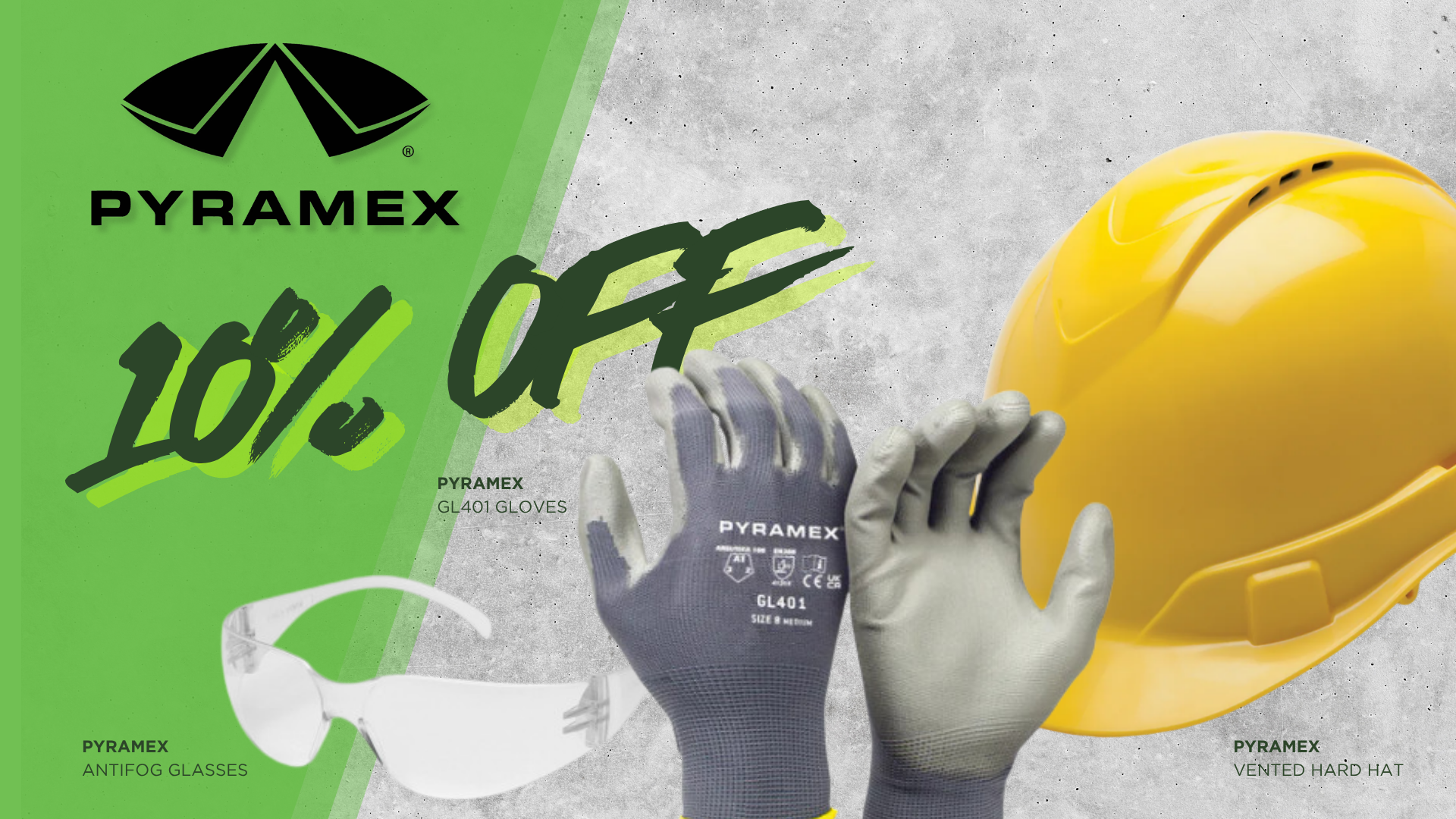 Pyramex 10% off