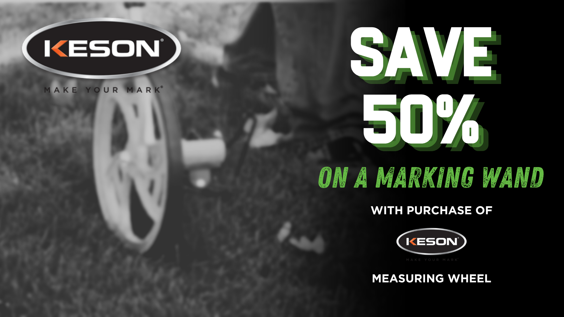keson measuring wheel, 50% off wand