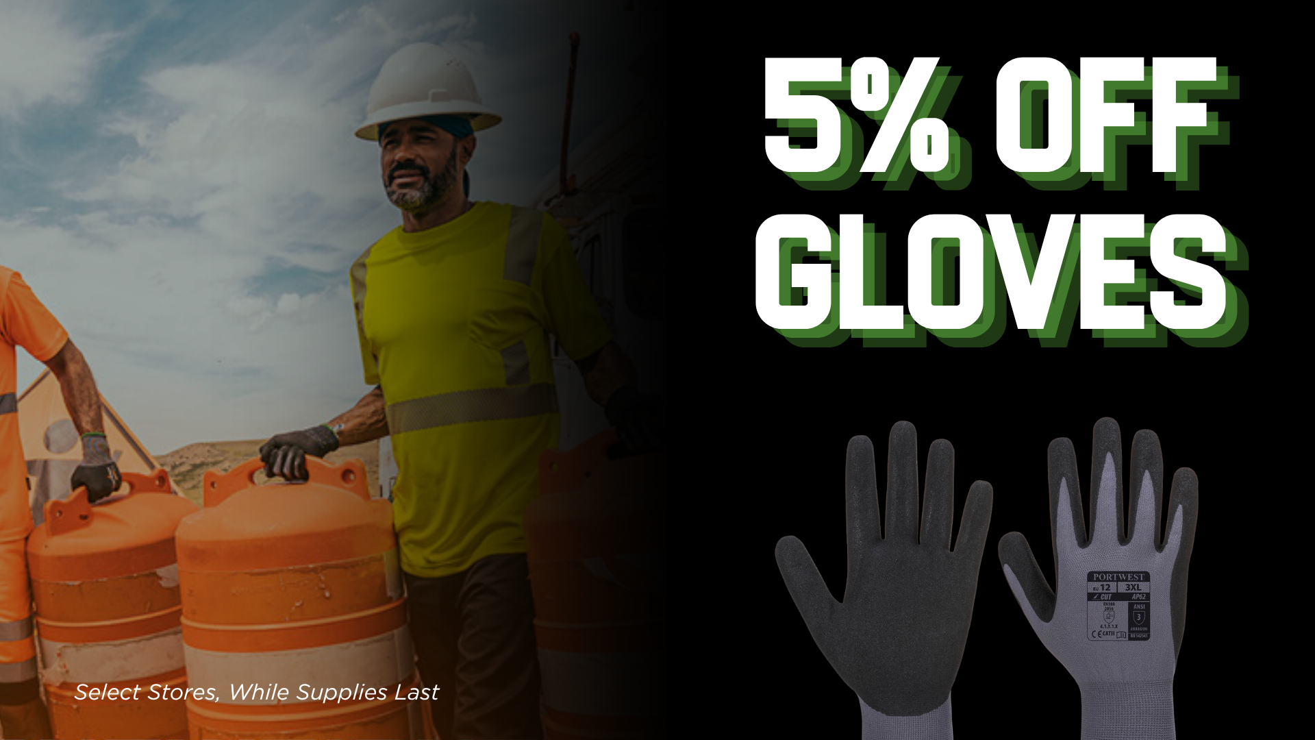 5% off gloves