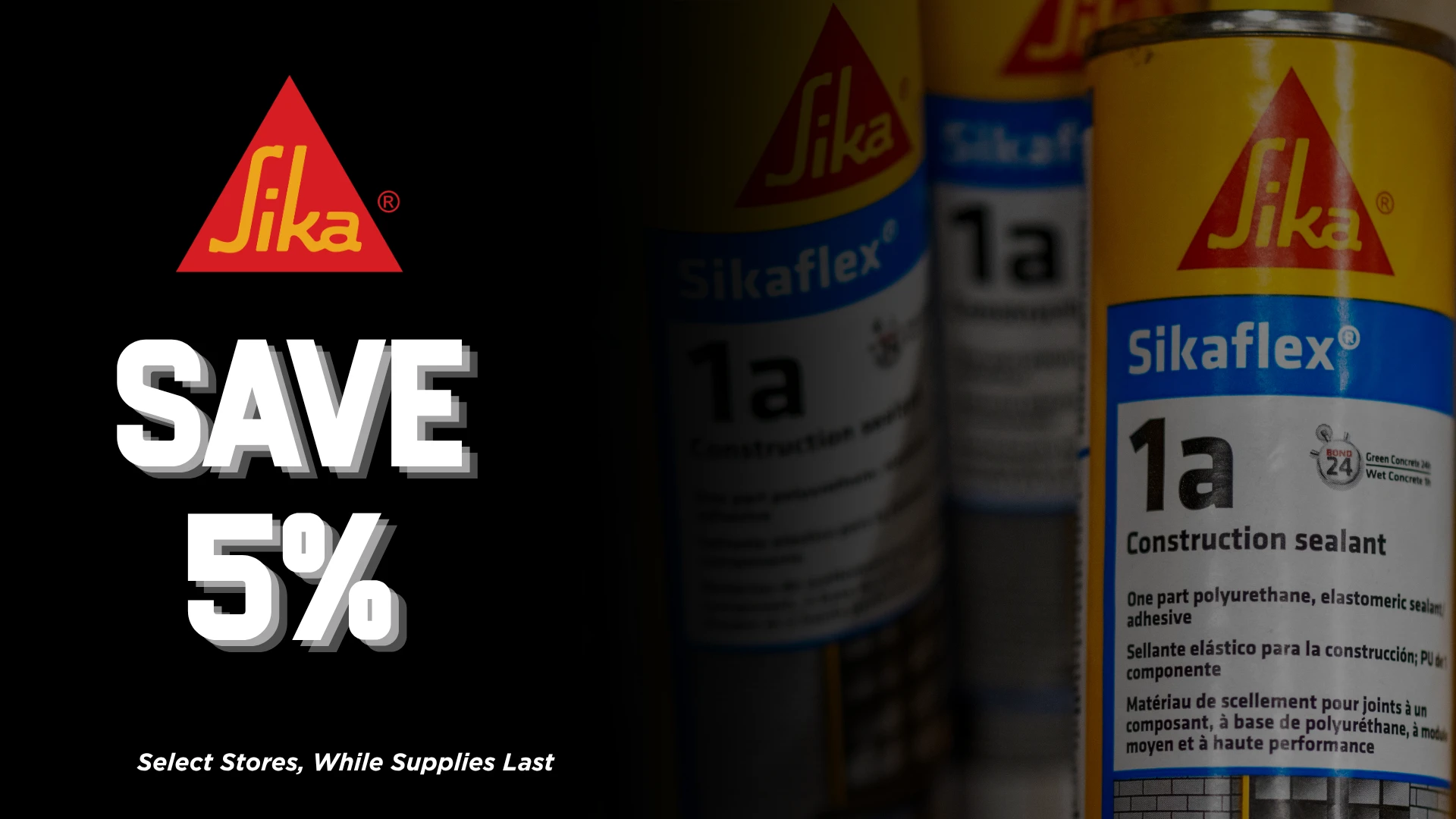 sika 5% off