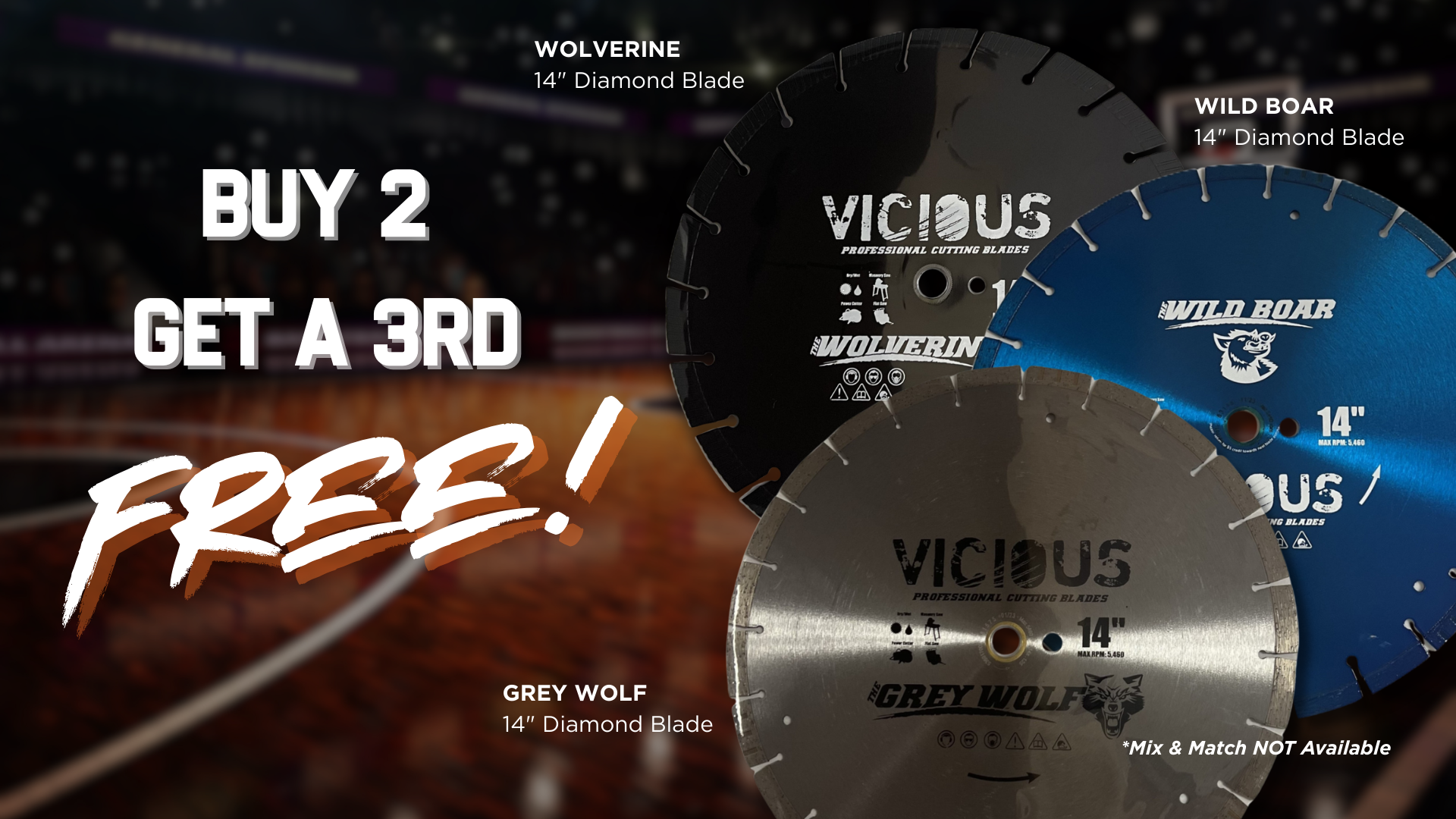 buy 2 vicious blades get a 3rd free