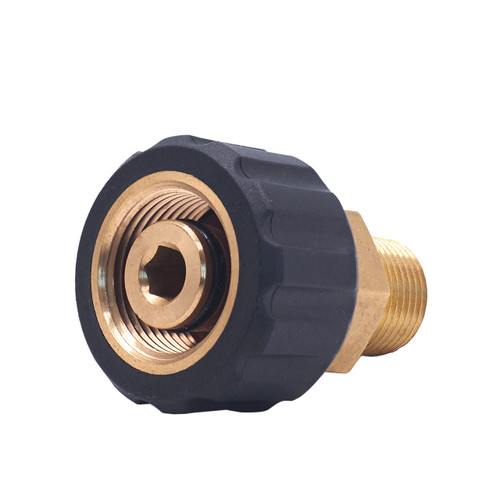 3/8-in Male NPT to M22 Female Brass Adapter