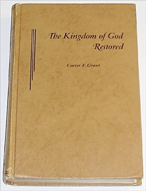 The Kingdom of God Restored (Hardcover) The Kingdom of God Restored (Hardcover)