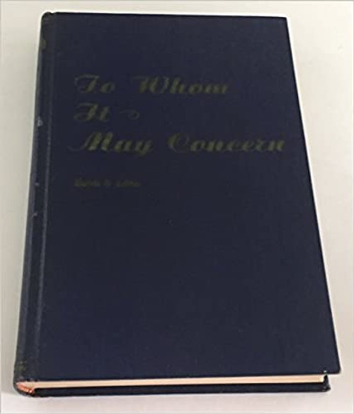 To Whom It May Concern (Hardcover)