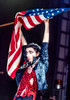 Alice Cooper #1 Photo by Jeffrey Mayer | Alice Cooper raising the American flag over his head
